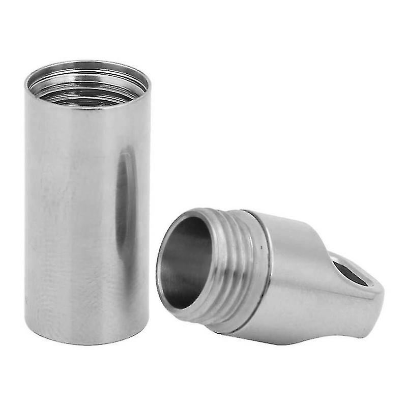 6.3X2x2 Silver Pillboxes 1pc Titanium Alloy Pill Case Portable Mini Pill Container Lightweight Pill