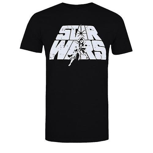 Star Wars Férfi retro logó pamut póló