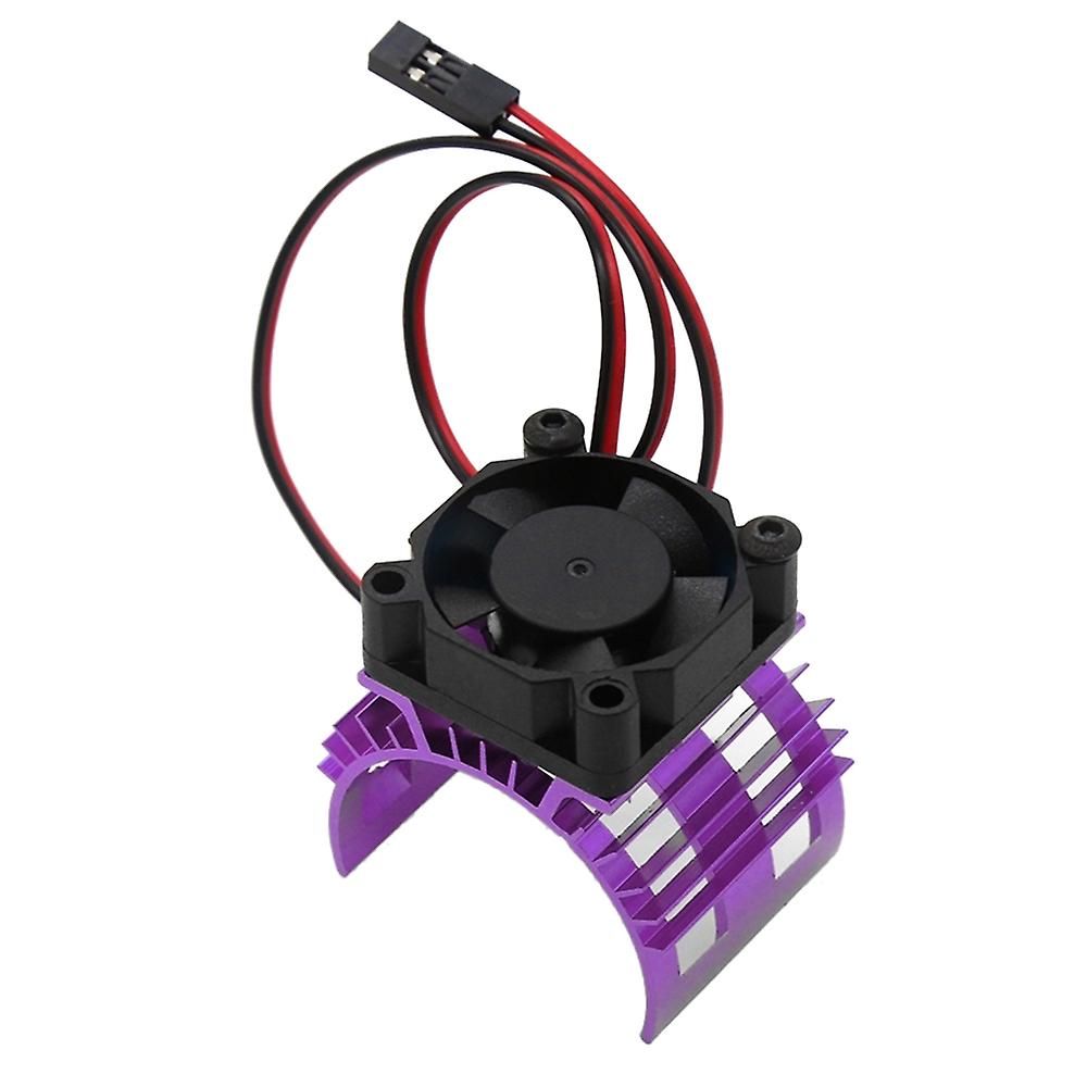 For A959-B 144001 124019 RC Car Aluminum Alloy Motor Heatsink Cover with Cooling Fan for 540 550 36