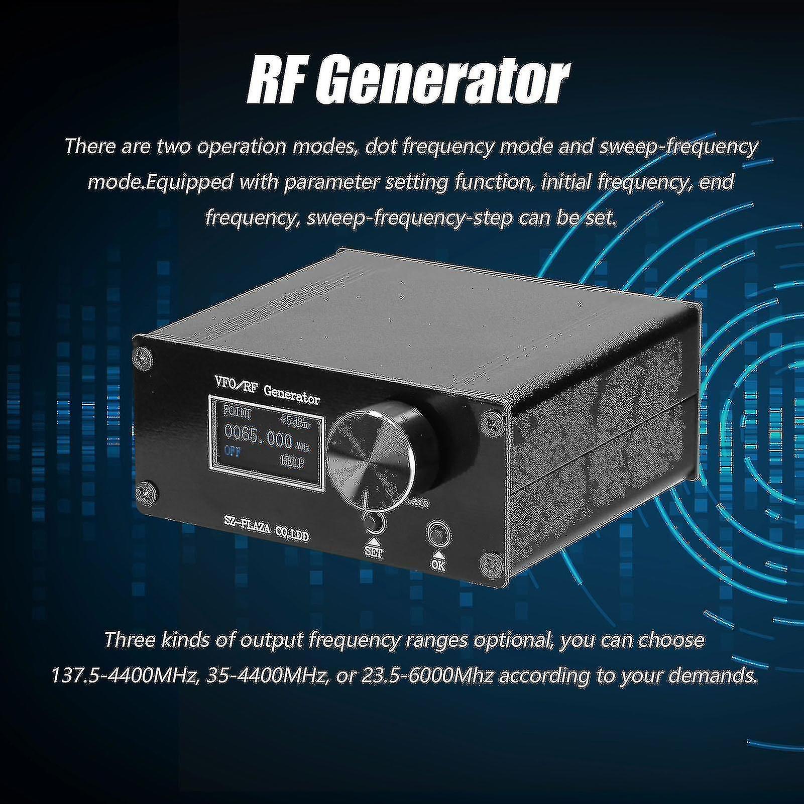 Vfo Rf Generator Dot Swept Frequency Amplitude Adjustable 0.5ppm Radio Frequency Signal Source Sma Output Interface