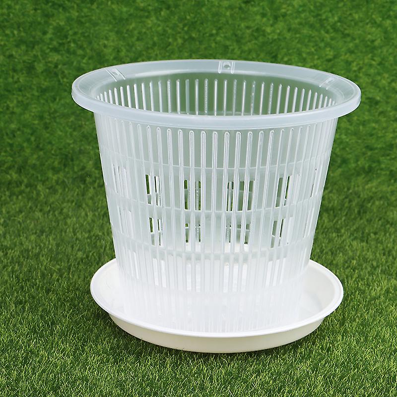 11/14cm Root Control Transparenter Blumentopf mit Stomata Blumenpflanztopf