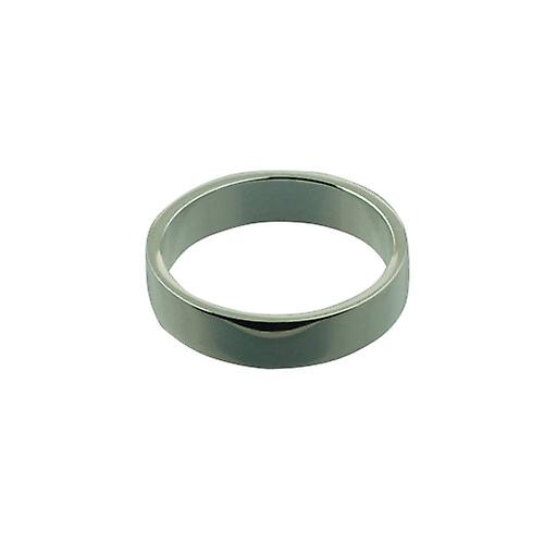 Silver 5mm plain flat Wedding Ring Size Z