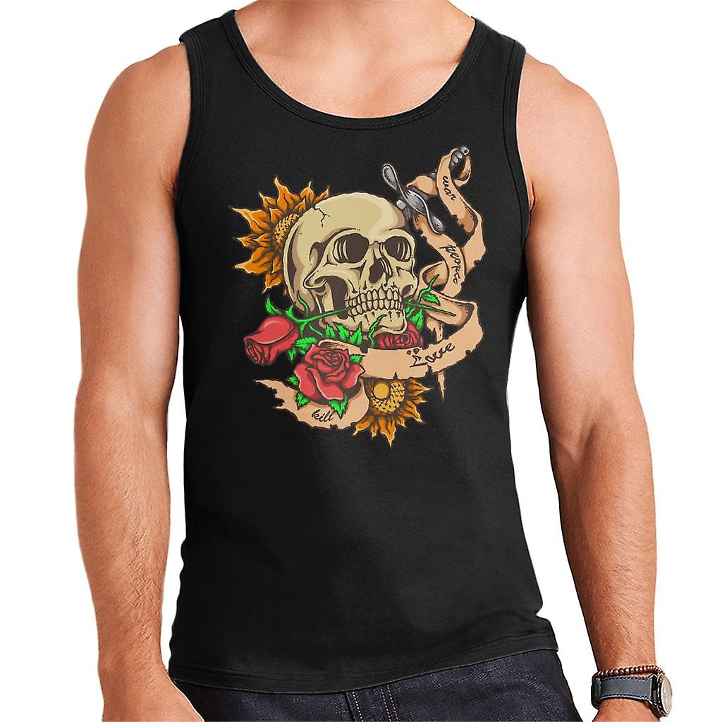 Skull Tattoo menns Vest