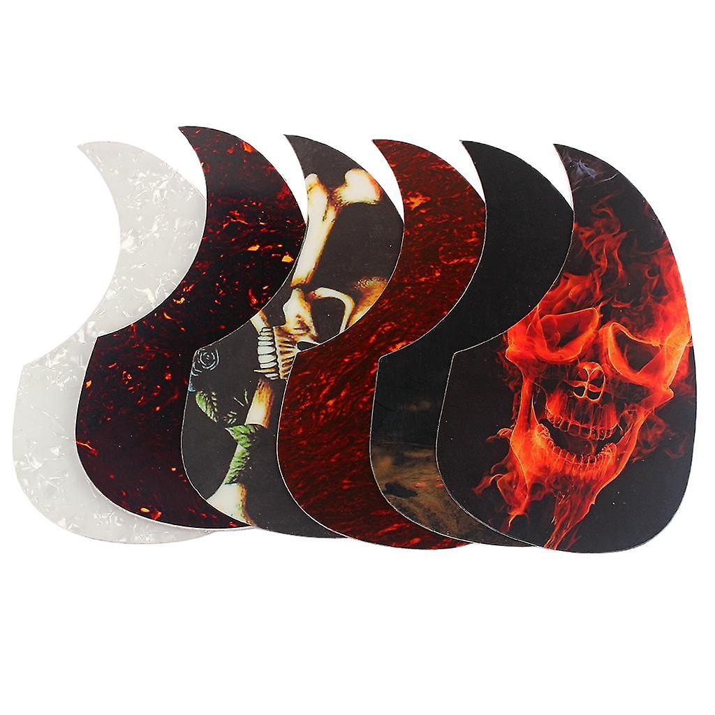 6 Pieces Acoustic Folk Guitar Pickguard Scratch Plate