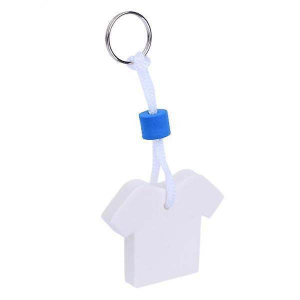 8xNovelty Boating Floating Key Chain Key Ring Keychains Float White T Shirt