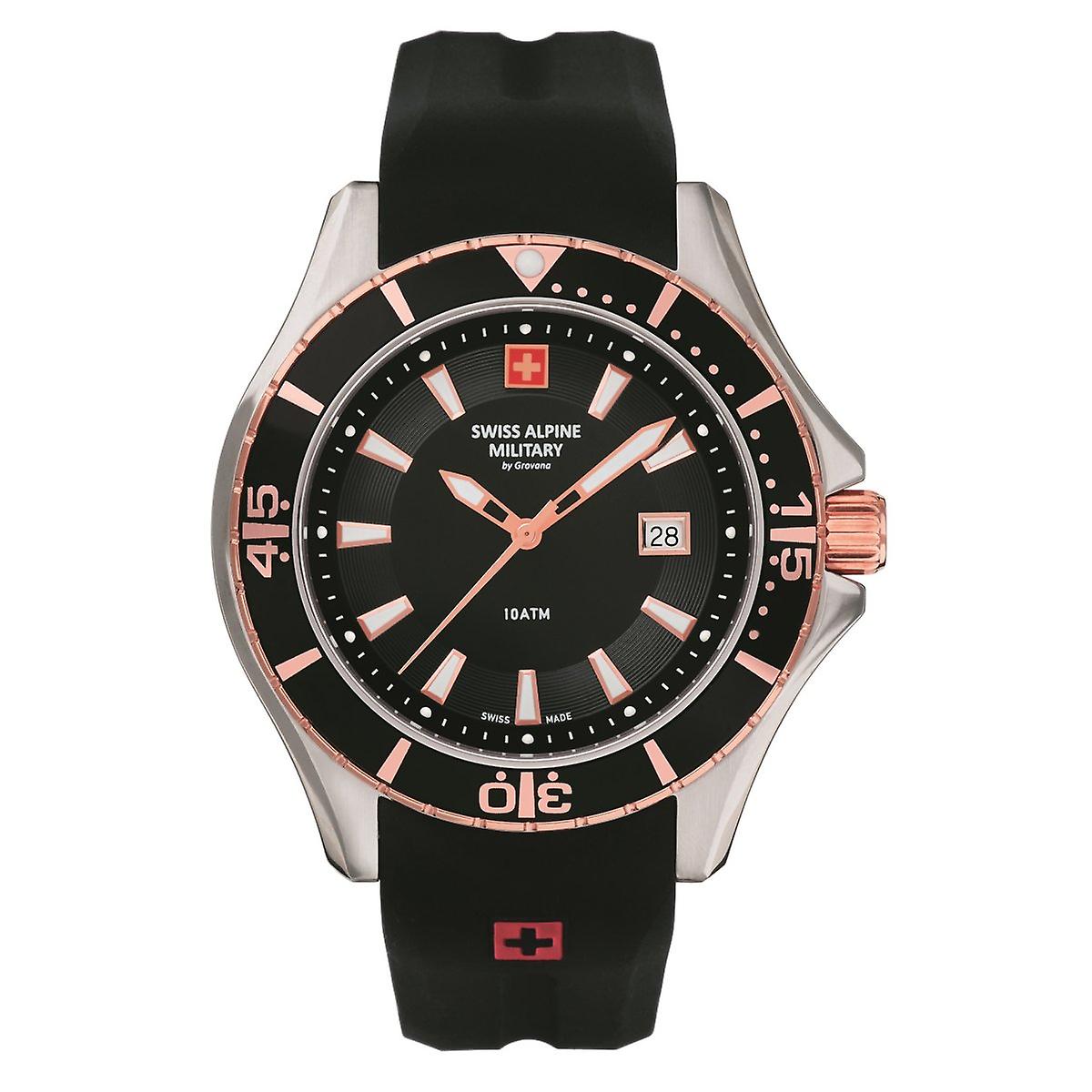 Swiss Alpine Military Men's Watch Analog Quartz 7040.1857SAM Siikon
