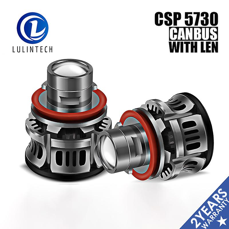 -2pc Led H7 H11 H8 9005 9006 H9 Hb3 Csp Canbus Error Emc Headlight Bulb Laser Lens Car Led Fog Light 6000k 12v 24v Auto Lamp