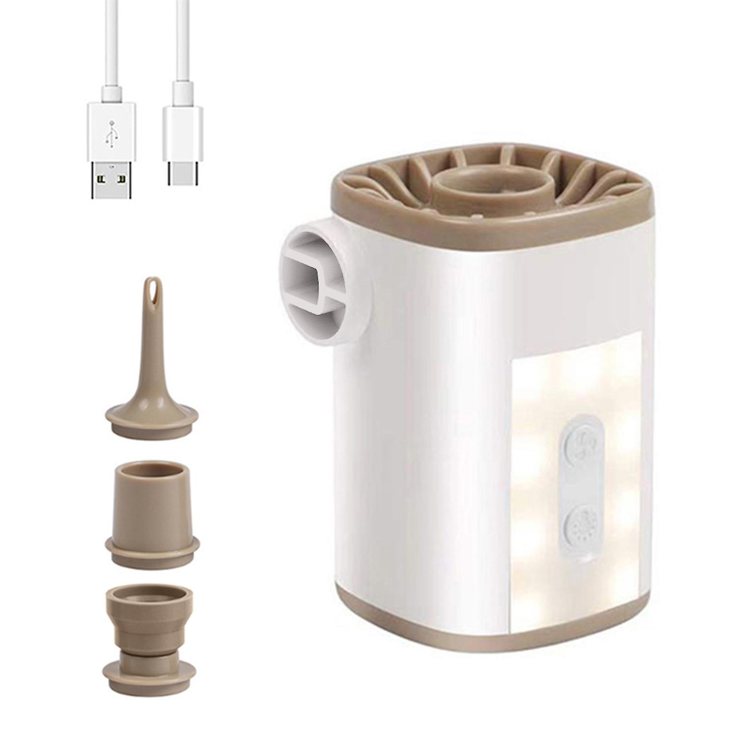 Portable Wireless Electric Air Pump with Light 3600mAh USB Rechargeable Mini Air Pump Quick Fill Inf