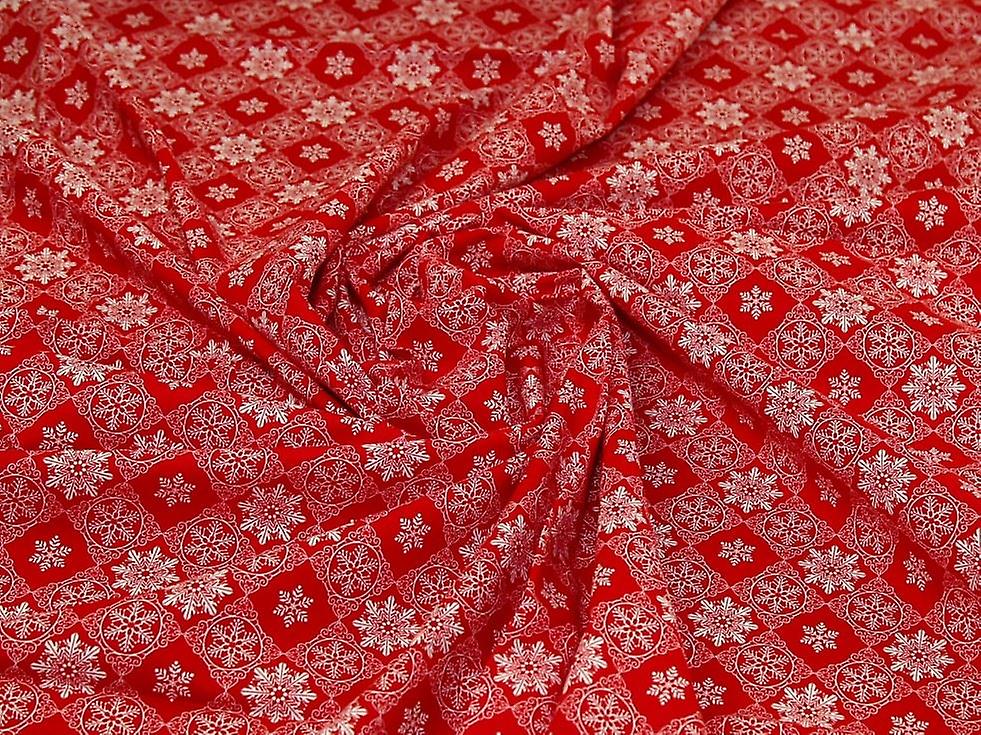 Minerva 100% Cotton Fabric Red - per metre