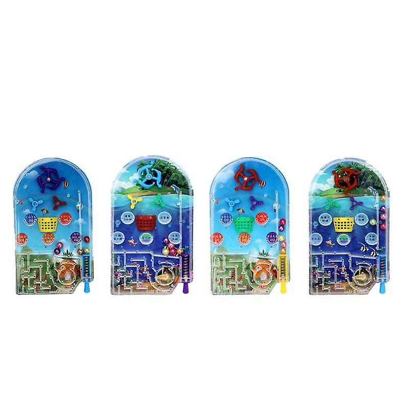 Cartoon Pinball Desktop Maze Game Mini Machine Child Kids Gift Peer Interaction Labyrinth Beads Ejection Puzzle Toy Random