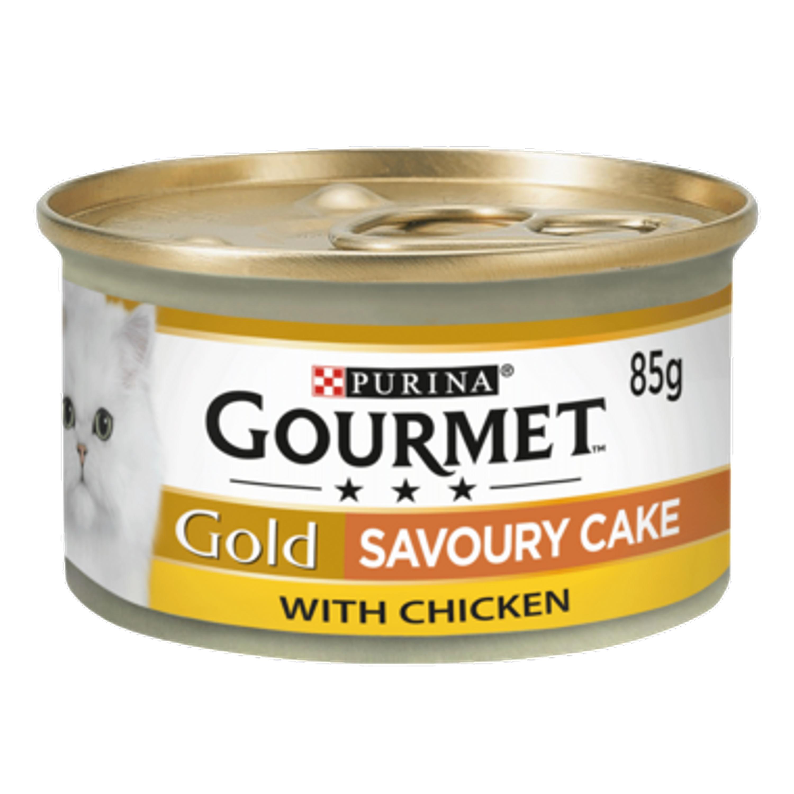 Gourmet Gold Savoury Cake Karma dla kotów z kurczakiem 12 x 85g