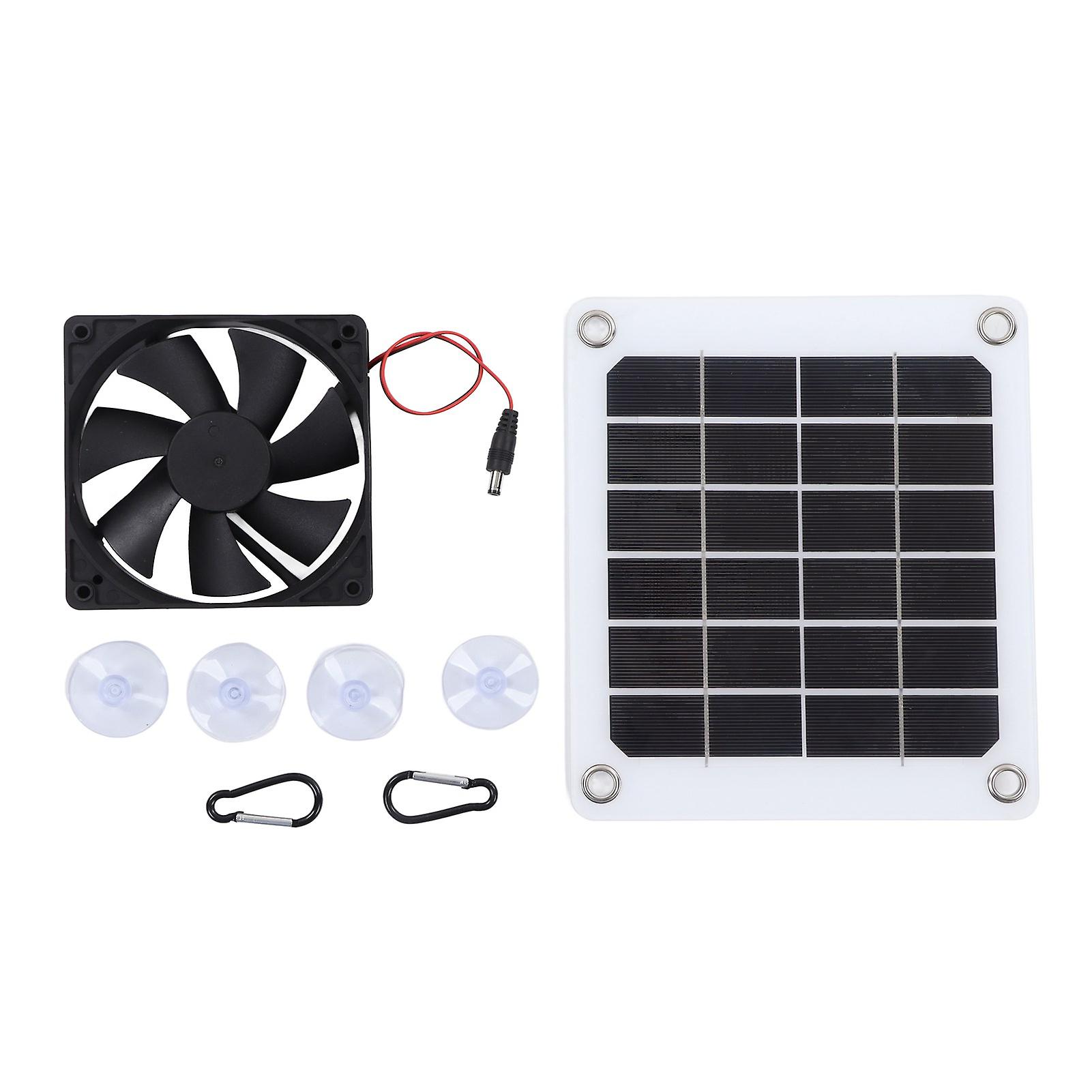 Solar Powered Exhaust Fan 20% Conversion Efficiency Waterproof Solar Exhaust Fan for RV Greenhouse