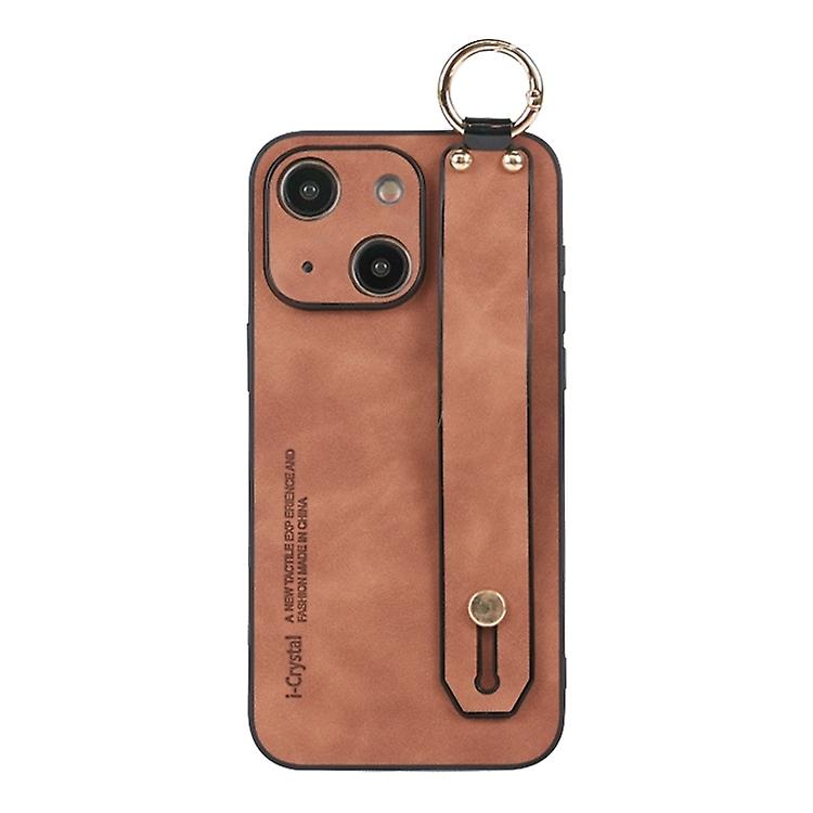Lambskin Wristband Phone Case For iPhone 14 Plus