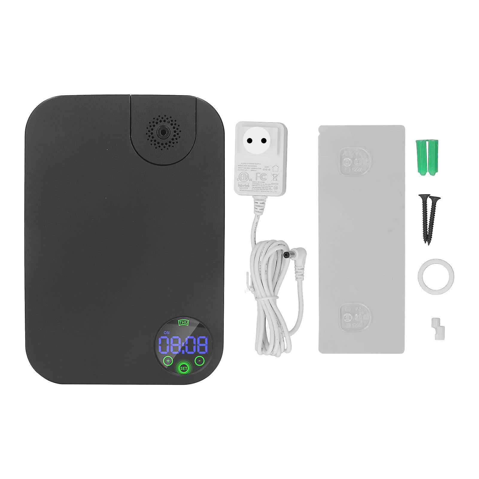 Black Smart Air Diffuser, Auto Timer Function, Touch Control, 150㎡, for Hotel, Home, UK Plug 100-240V