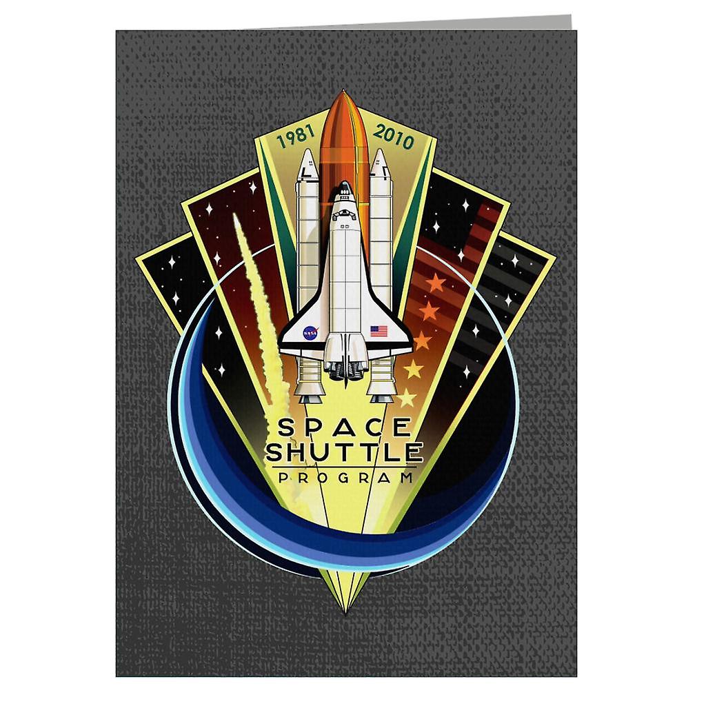 NASA Shuttle Program Commemorative Emblem Greeting Card