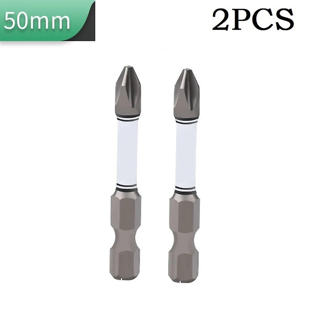 1/2pcs Phillips Phillips Screwdriver Bits Magnetic Electric Screwdriver Bits Impact 1/4" Hex Shank Anti-Slip Driver for Nuts~12157