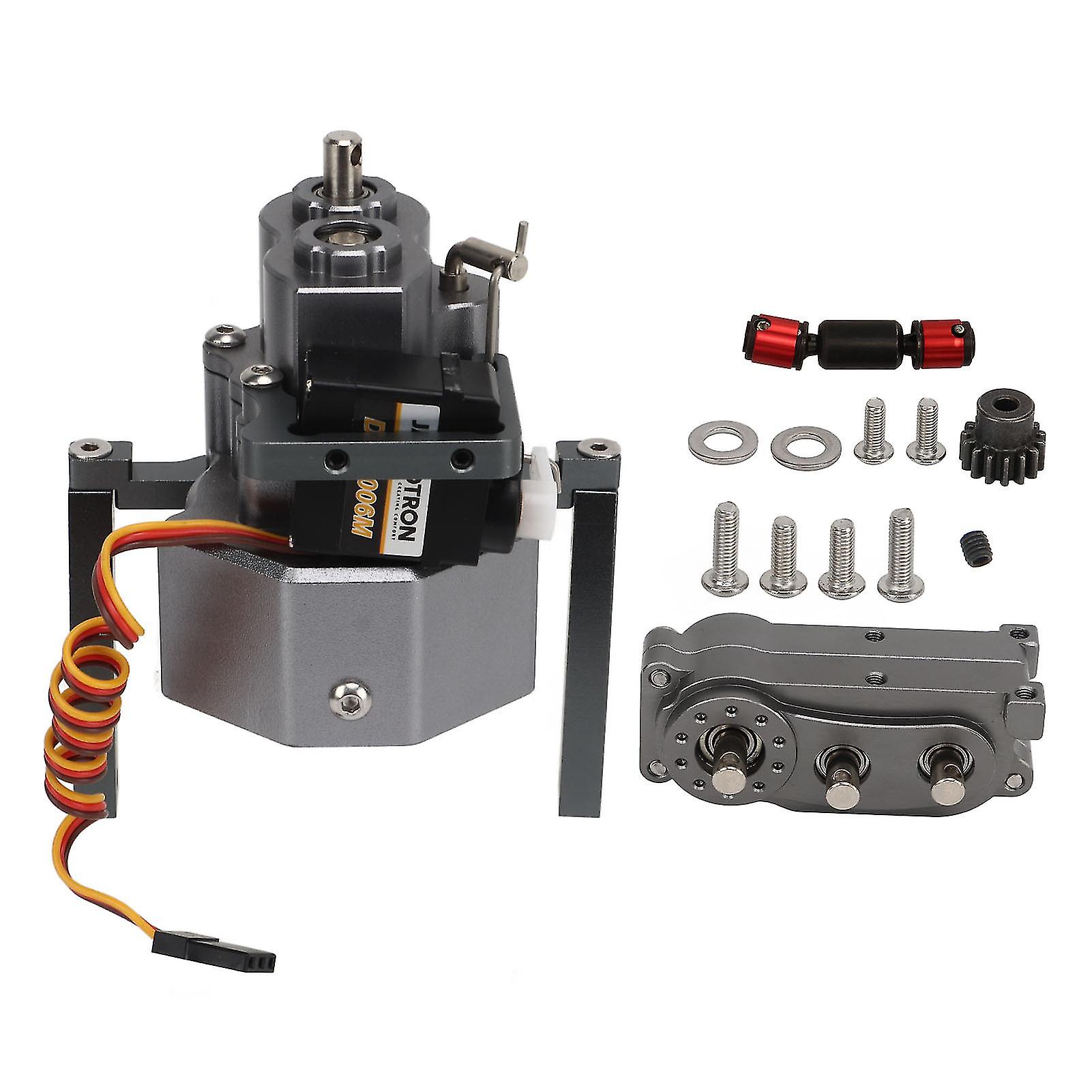 Scx10 313mm Wheelbase Titanium Rc Gear Box Kit