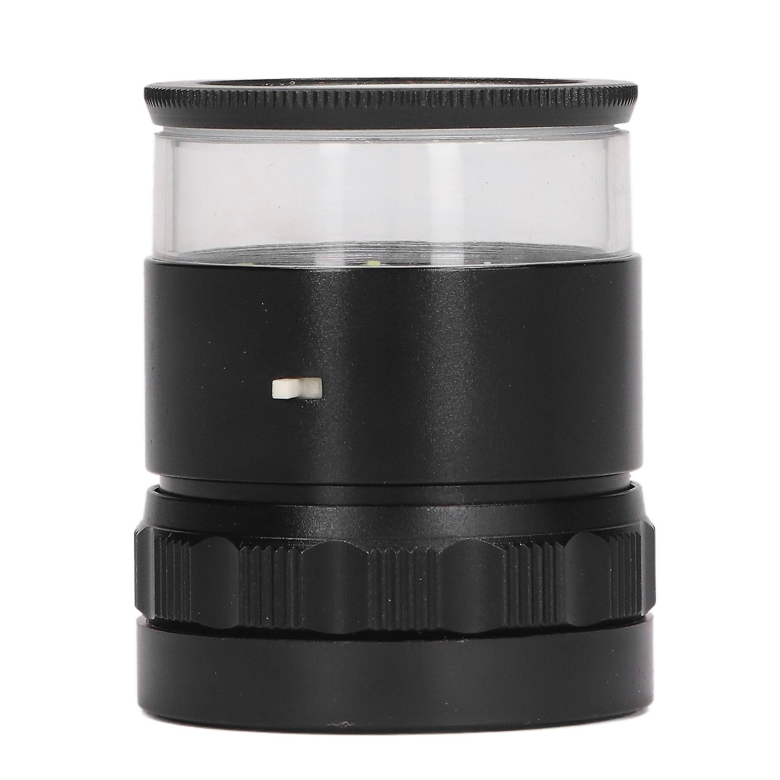 10X Illuminated Jewelers Loupe Interchangeable Scale 8LED Light 28mm Field Loupe Magnifier 