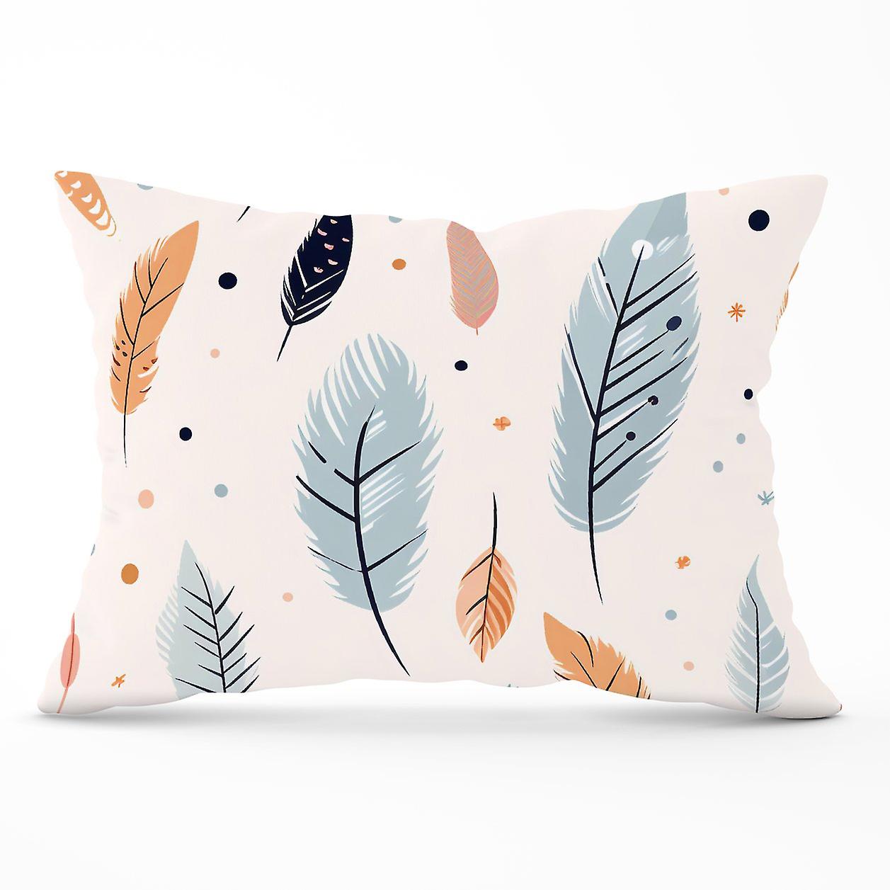 Pastel Feather Pattern Cushions
