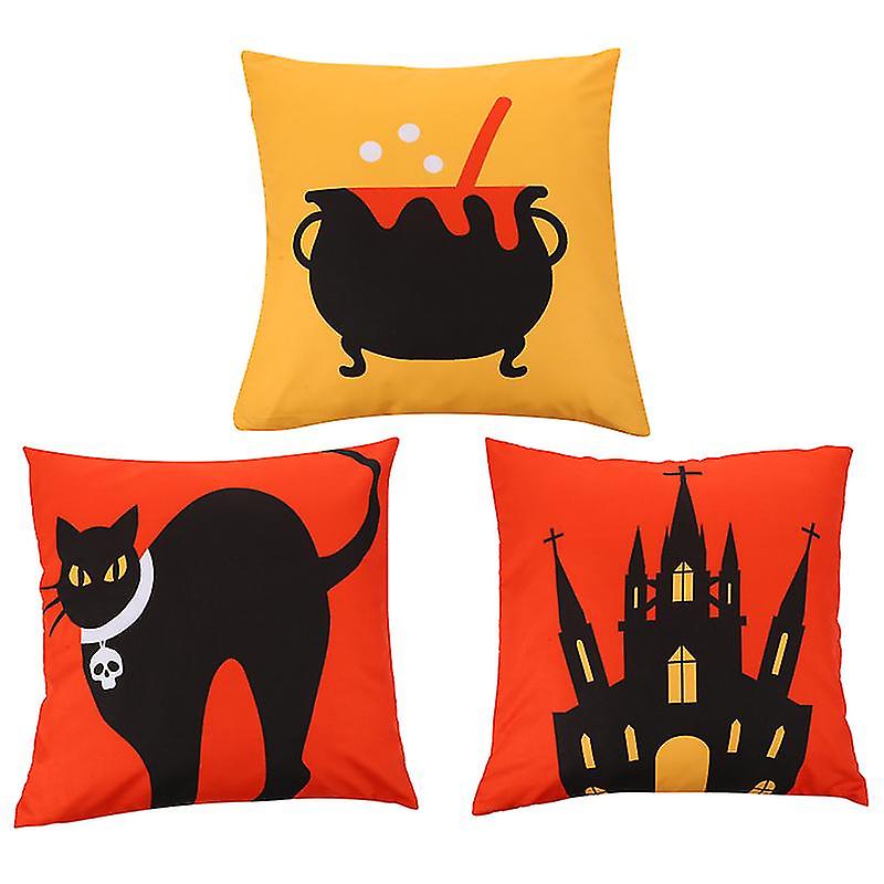 3pcs Halloween Pillowcase For Halloween Decor