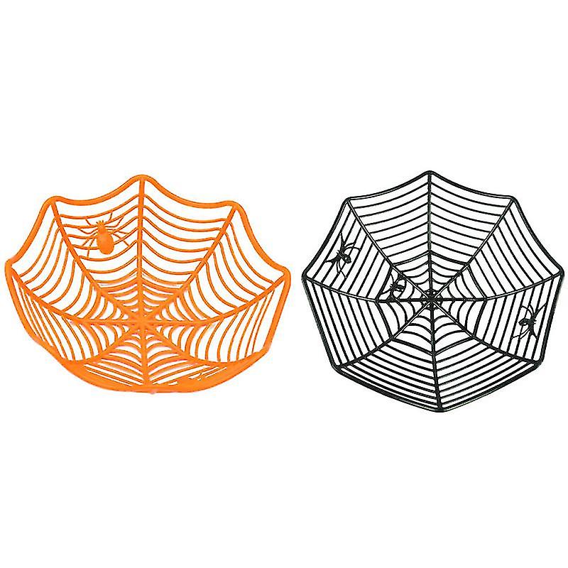 2pcs Halloween Fruit Basket For Halloween Decorations
