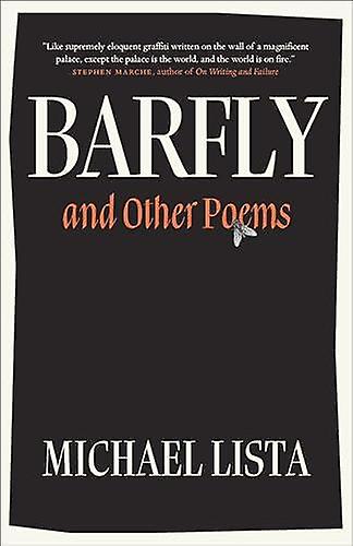 Barfly - Michael Lista - Poetry - Biblioasis - Paperback