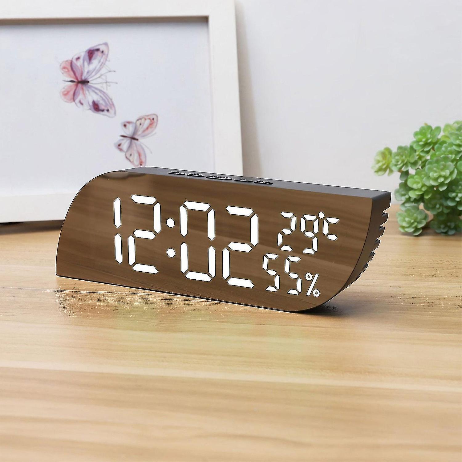 Temperature and humidity display digital electronic clock