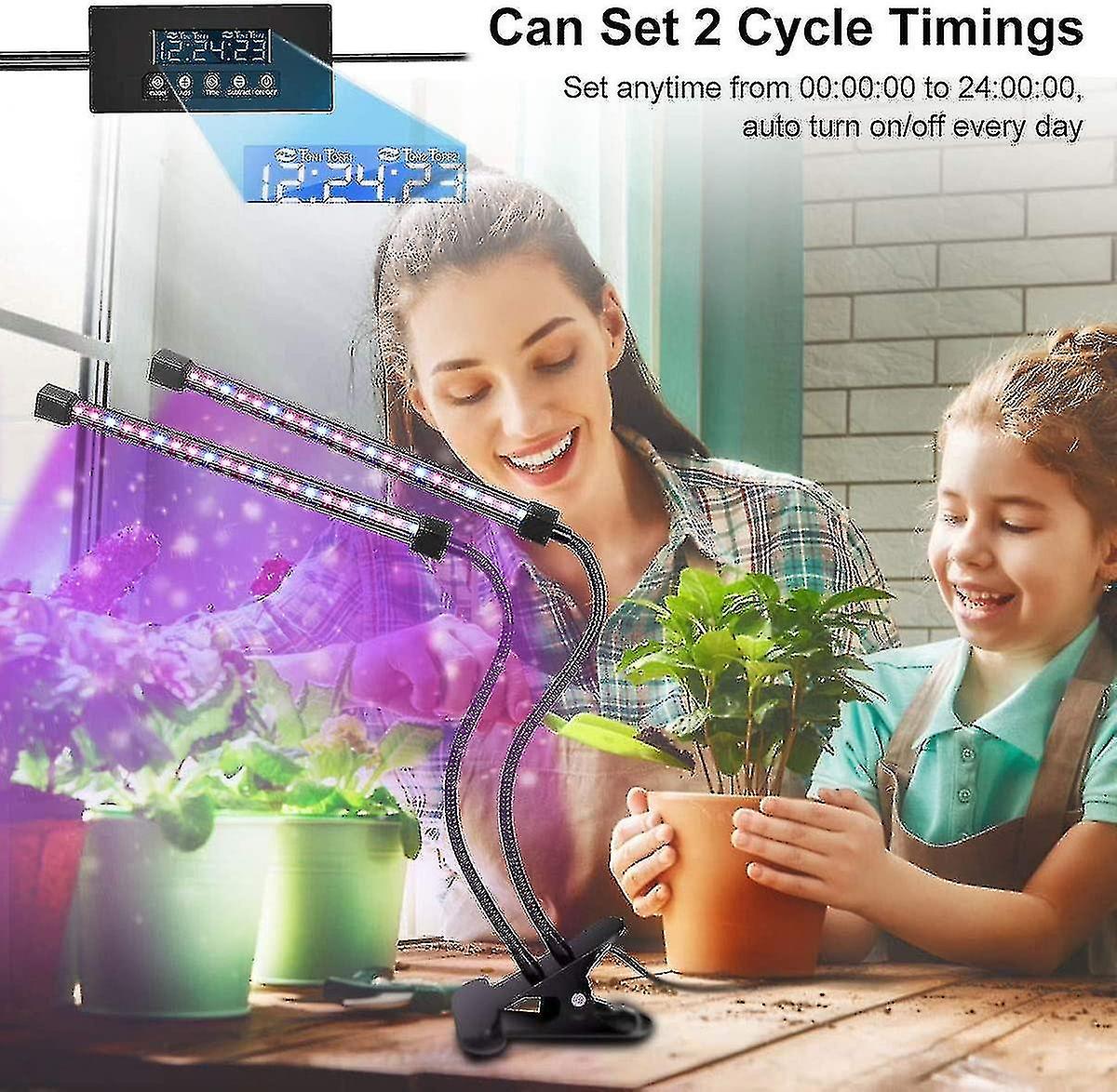 Planting light light with automatic cycle timer, 40 led planting light, 40w planting light planting 