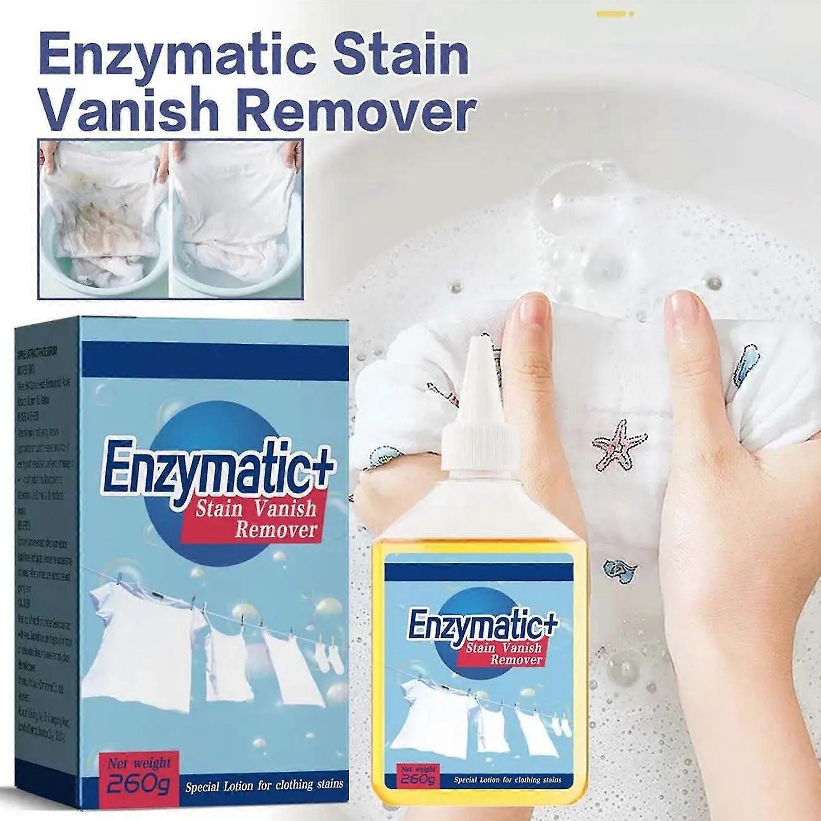 Enzyme Stain Vanish Remover, Effective Enzyme Cleaner, Powerful Stubborn Dirt Stains Removing Agent, Multi-purpose Clothing Cleaner