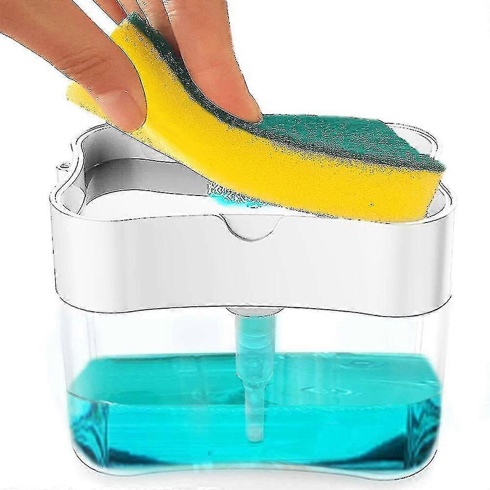 Dish Soap Dispenser And Sponge Holder A Yu