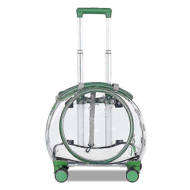 Pet Trolley Case Transparent Cat Bag Multi-purpose Cat Space Capsule Trolley Case kan ryggsäck ut husdjursväska