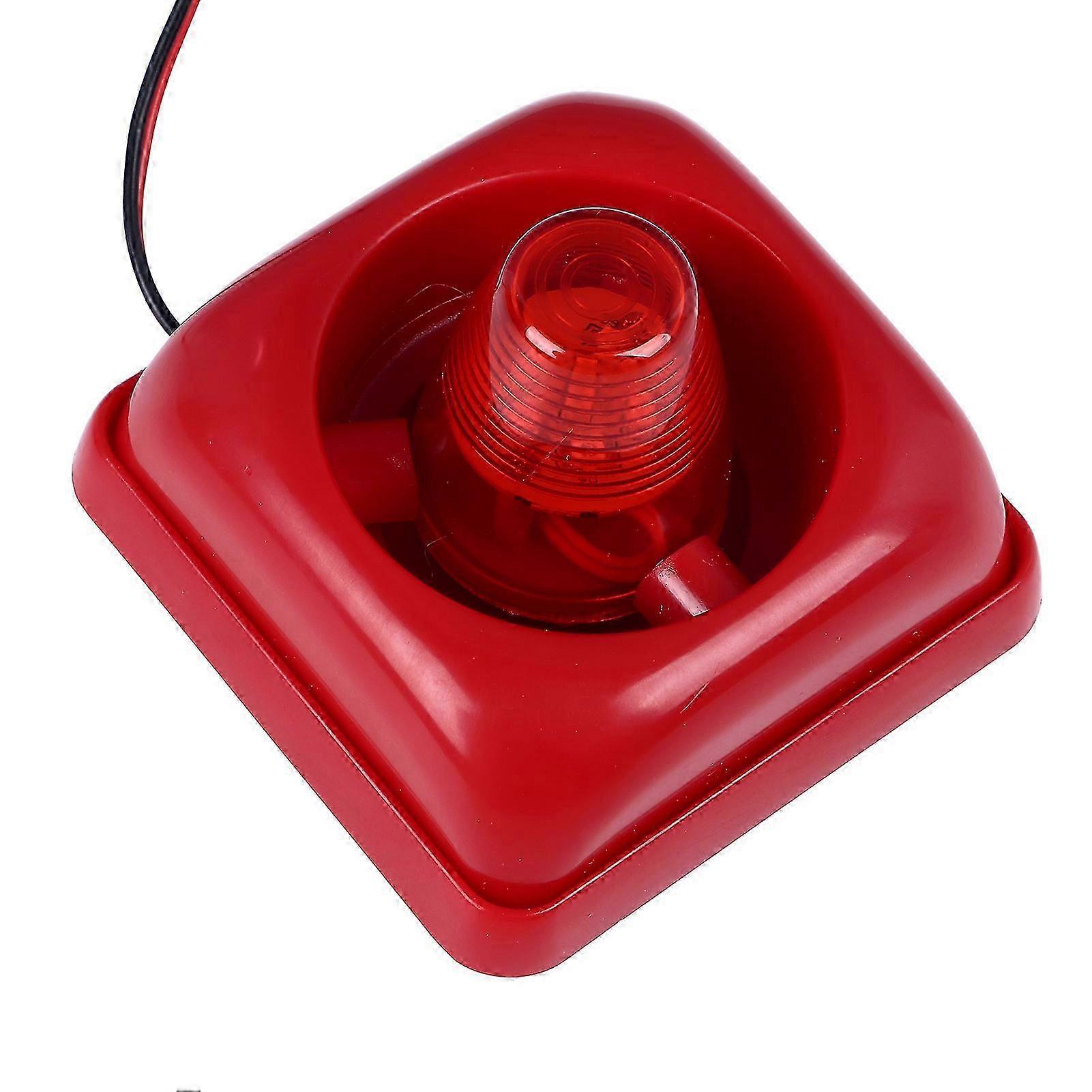 Alarme de lumière sonore industrielle 115DB Ultra Loud Rouge Clignotant Lumières Feu Strobe Siren_Dec