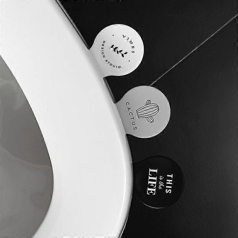 Pcs Fashion Pattern Toilet Seat Lifter,Avoid Touching Toilet Seat Handle Seat Cover Lifter,Handle Hygienic Clean, Toilet lid handle,Adhesive,Hygiene(