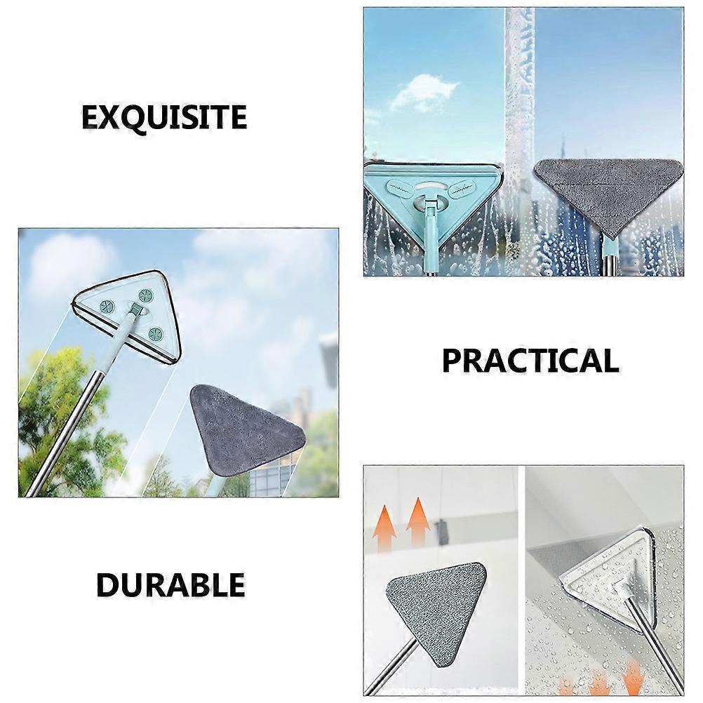 3pcs Triangle Mop Heads Replacements Cleaning Mop Refill Mop Replacement Pads