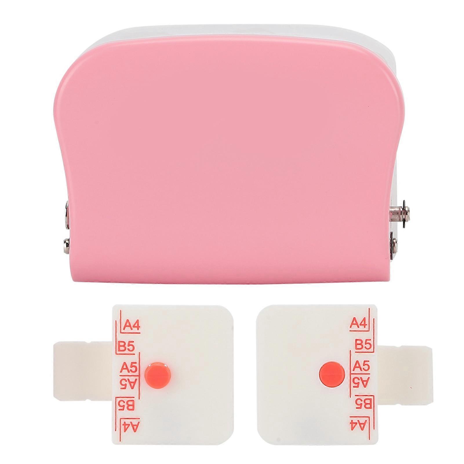99H9 Hole Puncher 26Hole 30Hole 20Hole Paper A4 B5 A5 LooseLeaf Manual Punching Machine Pink