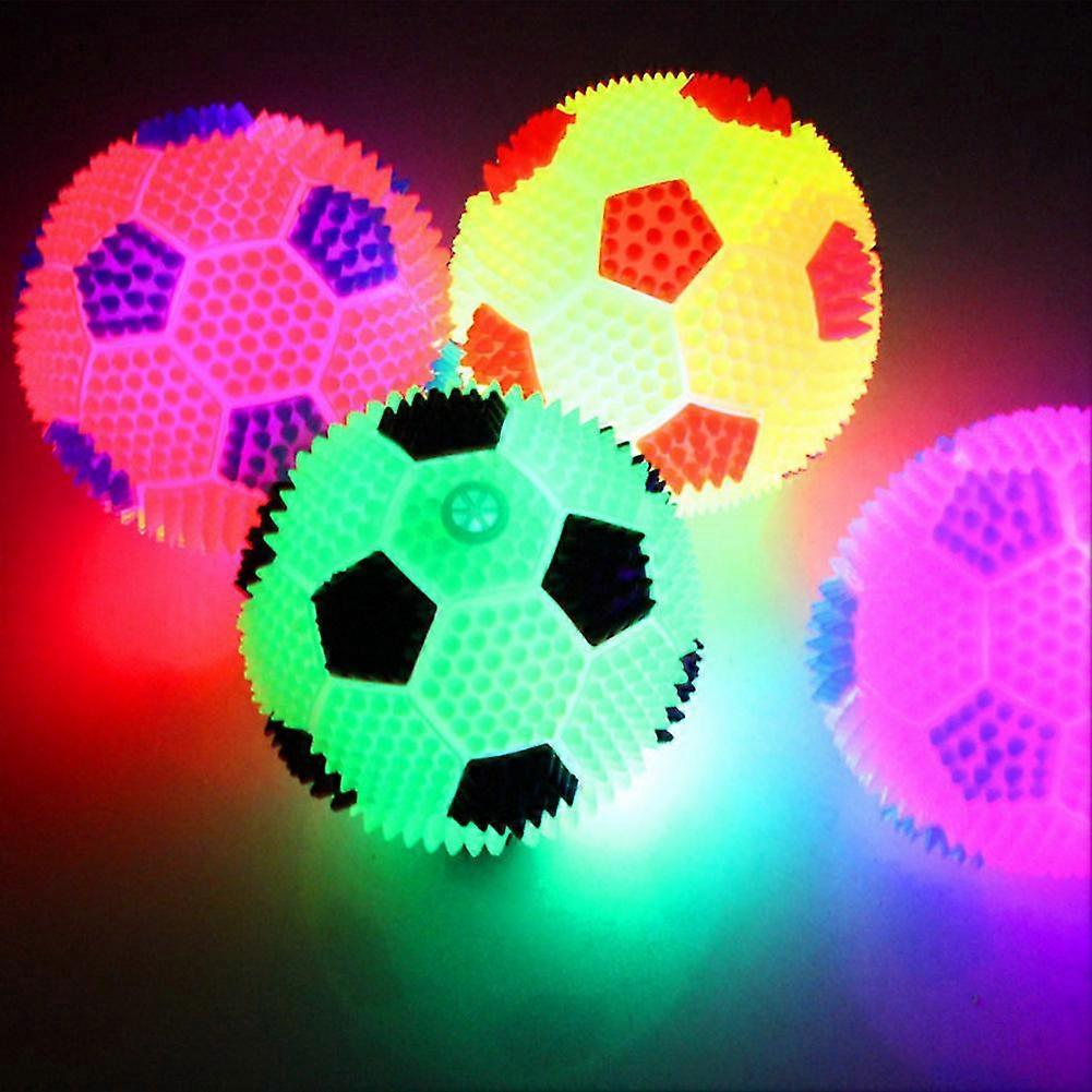 Farfi Kids Led Light Bouncy Ball Flashing Soccer Świecąca piłka nożna Squeaky Sound Toy