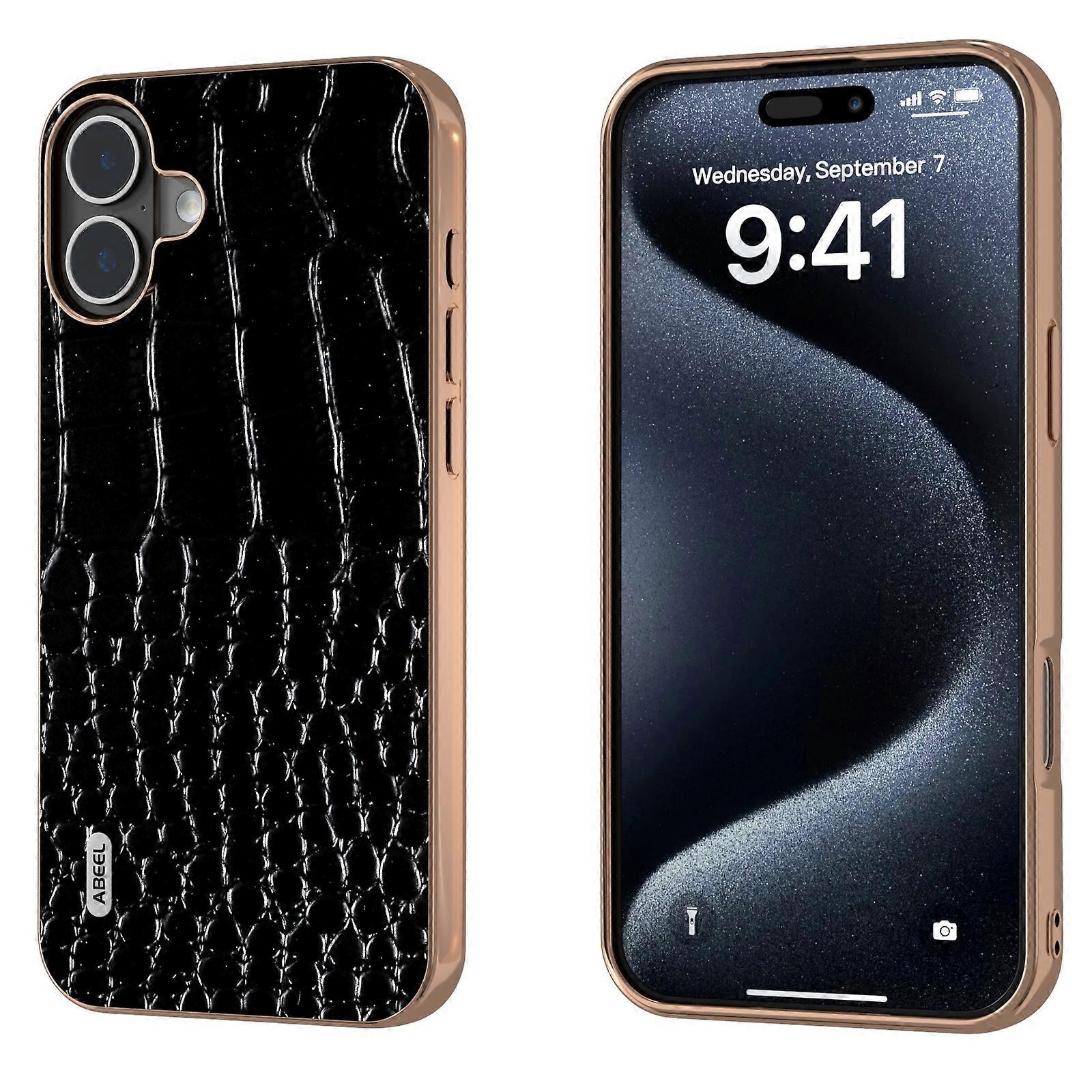 ABEEL Plating Crocodile Pattern Case For iPhone 16