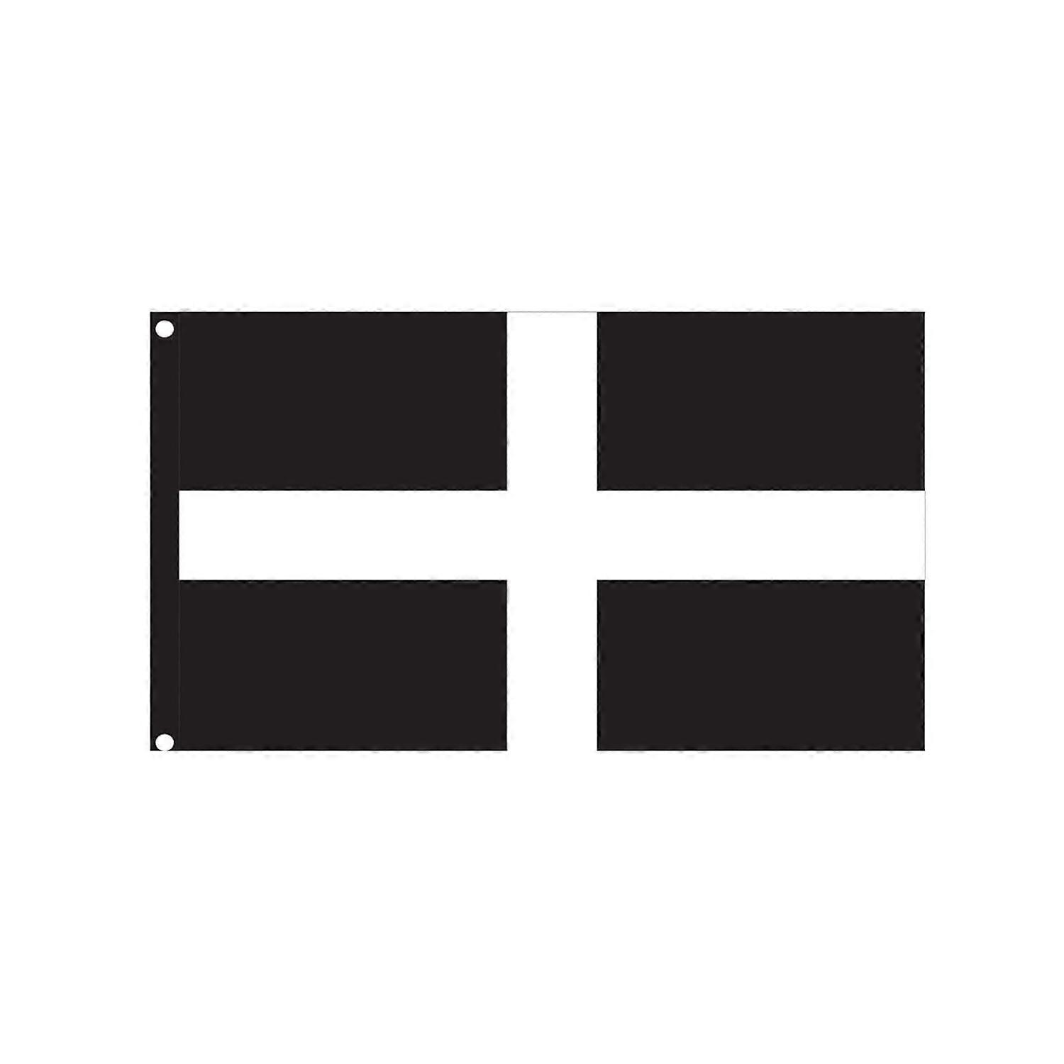 Cornwall Cornish Flag Cornwall Flag Polyester with Black tape two eyelets and Double Stitched Style 307