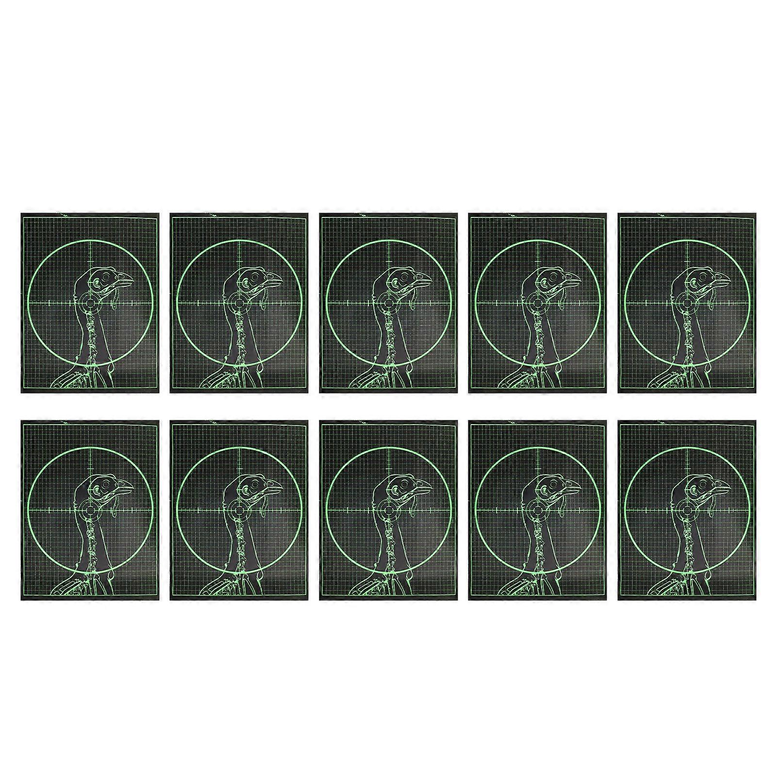 10 Pcs Outdoor Shooting Archery Target Paper Self Adhesive Archery Practicing Turkey Target Paper