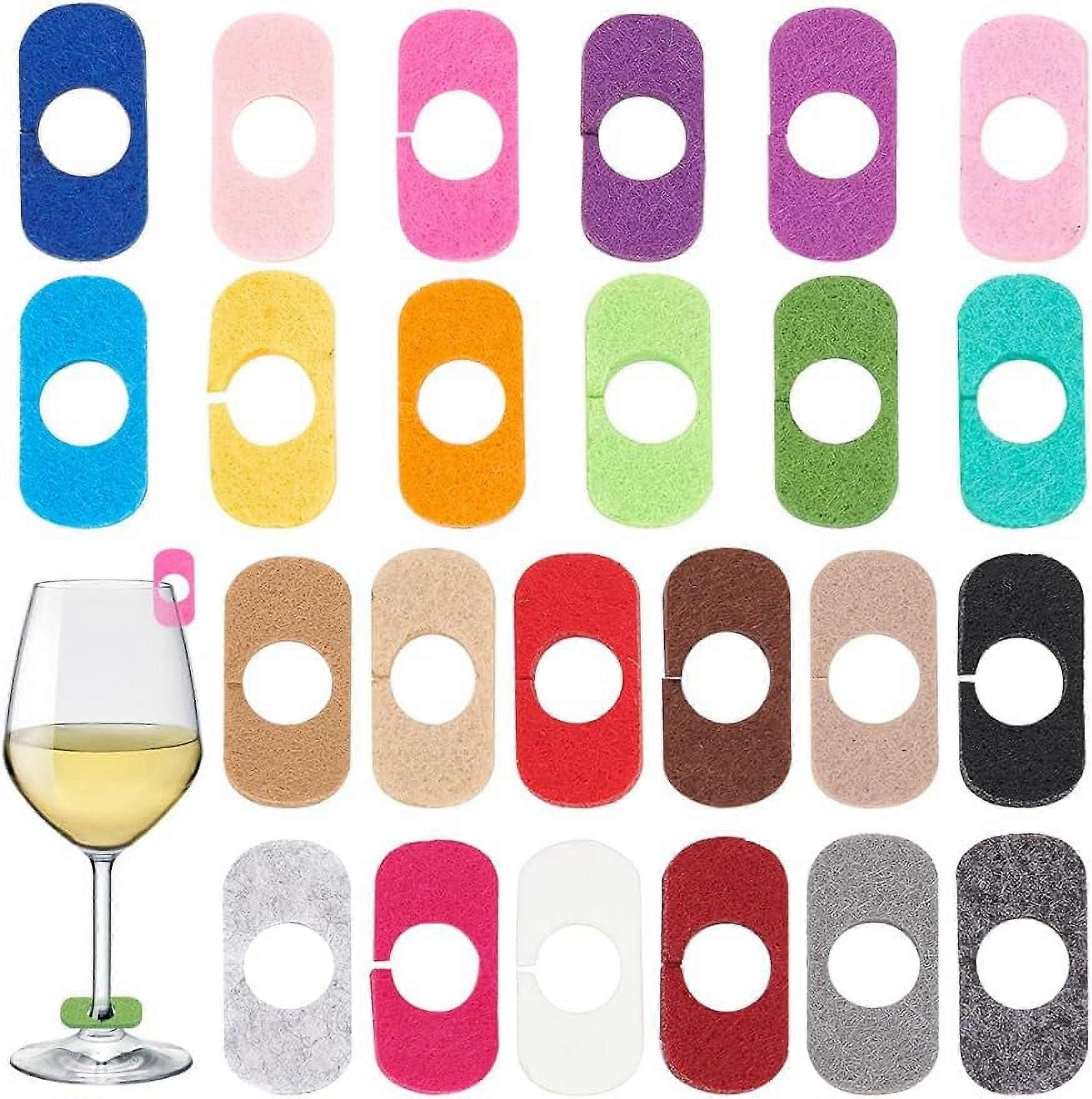 Felt Wine Glass Charms Wine Identification Markers Drink Markers Tags for  Cocktail Champagne Party Favors Decoration | Fruugo US