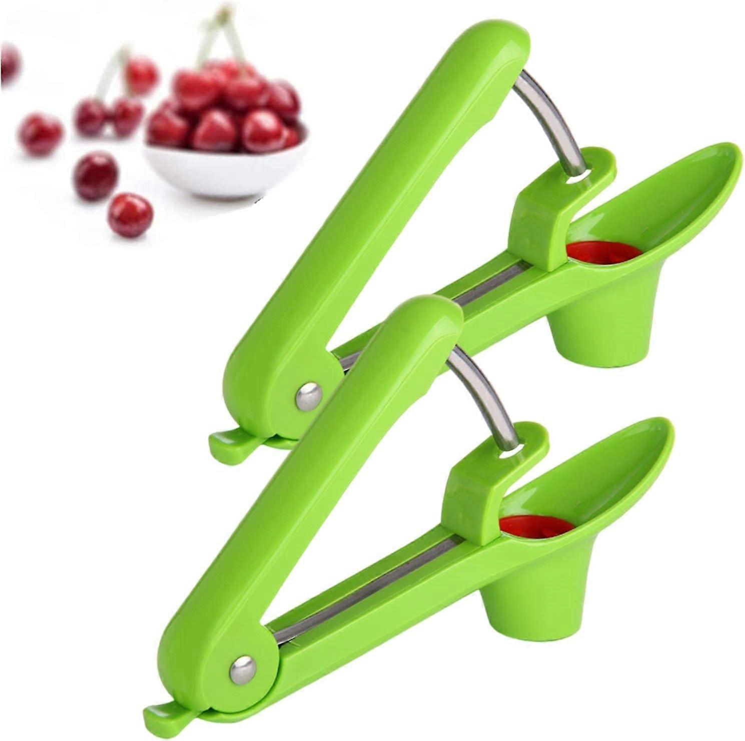 2pcs Cherry Pitter Tool, Cherry Pitter Remover Cherry Stoner, Multi-Function Fruit Corer and Pitter Remover, Cherry Corer Pitter Tool