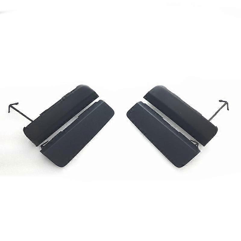 Pair Front Bumper Tow Hook Eye Covers For Toyota RAV4 2016-2018 – Left + Right, Black Plastic, CB-018
