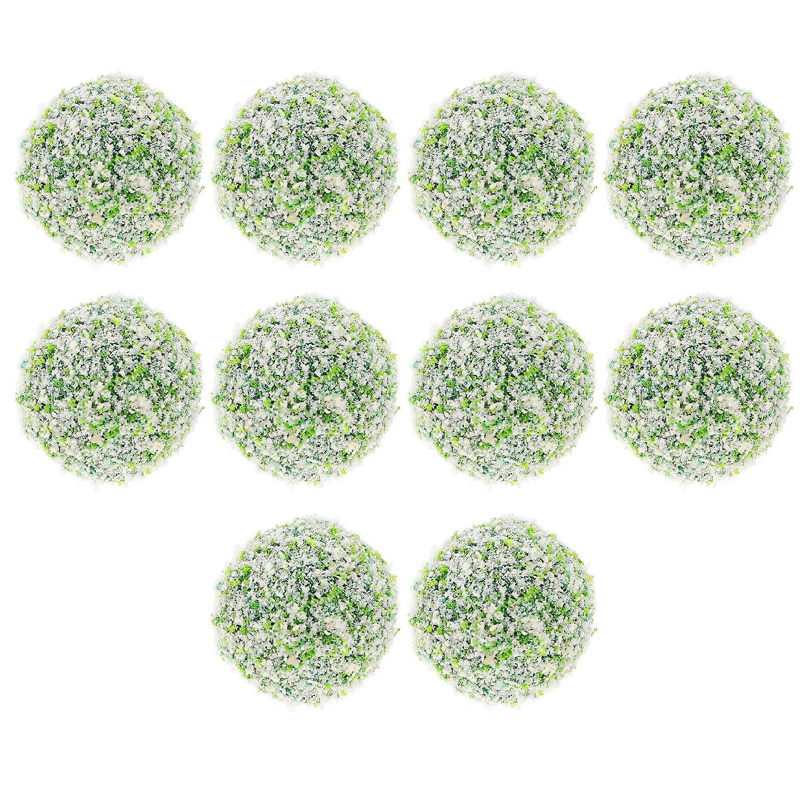 10pcs Miniature Shrub Ball Sand Table Shrub Balls Vegetation Groups Shrubs