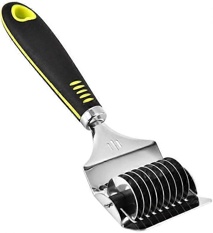 Rustfritt stål Noodle Lattice Roller Docker Dough Cutter Pasta Spaghetti Maker for matlagingsverktøy