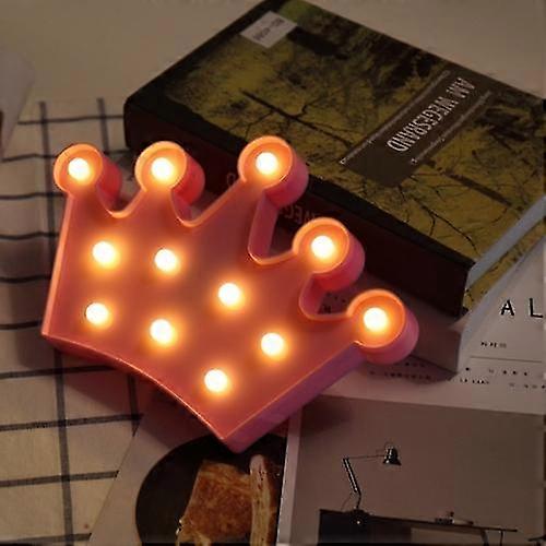 Creative Crown Shape Warm White Led Decoration Light