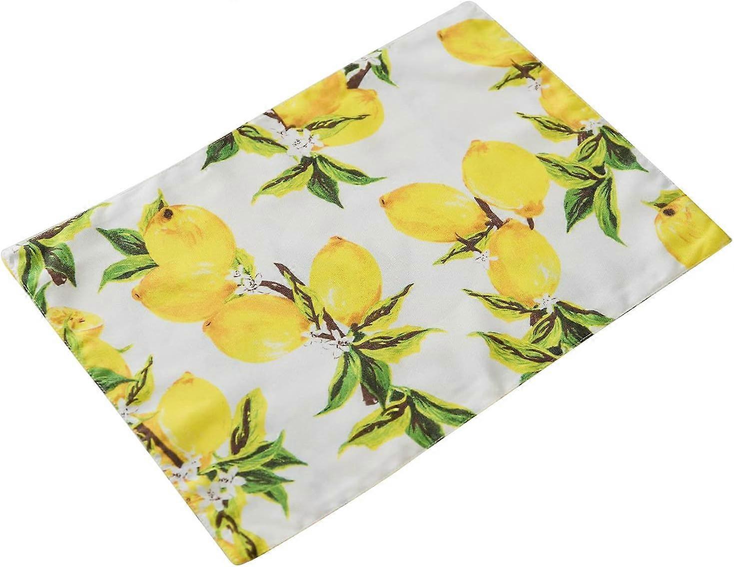 Waterproof Table Runner - Lemon Motif - 32 X 45 Cm