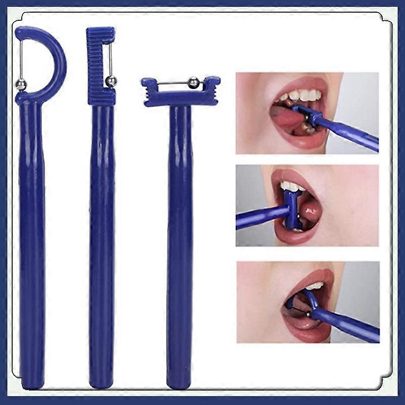 3 Pcs Tongue Tip Lateralization Elevation Tools Oral Muscle Training Tool