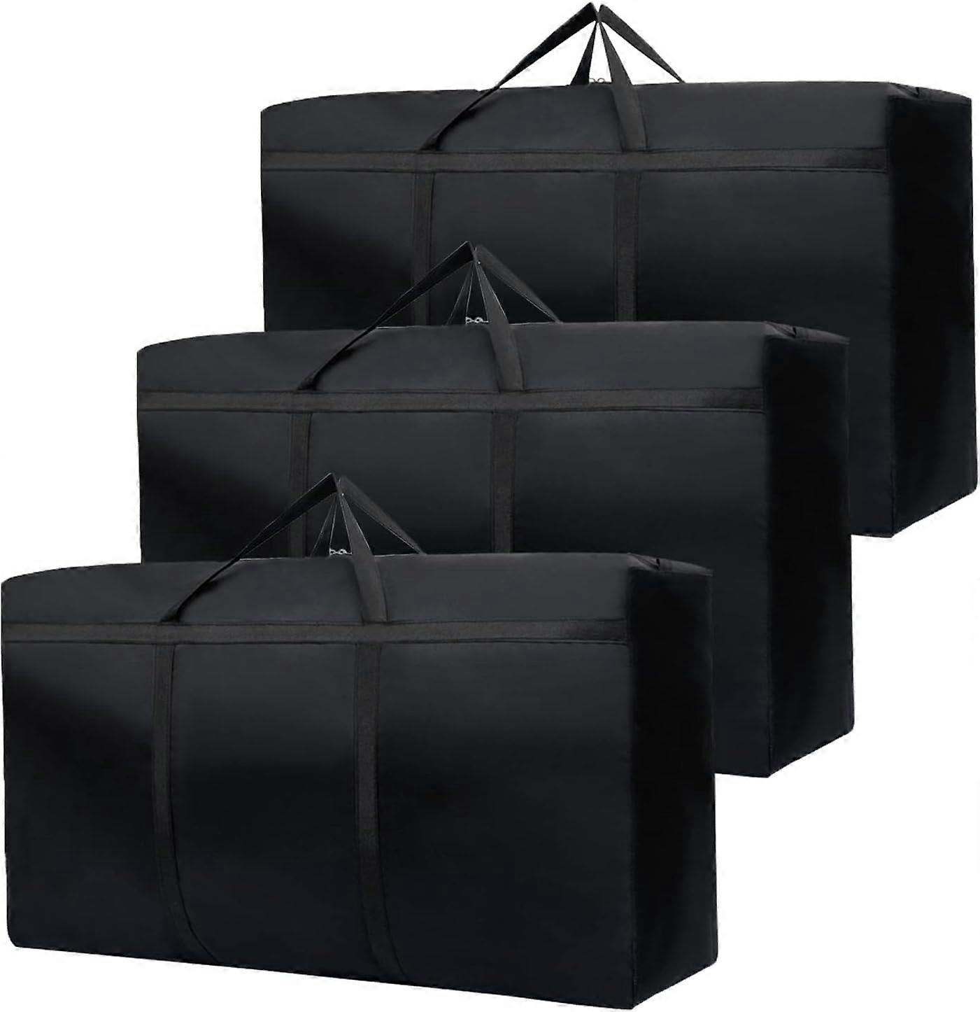 3 Pack 180L Large Storage Bags, Strong Packing Boxes for Moving House,Large Moving Boxes for Clothes,Duvet,Bedding,Moving Home