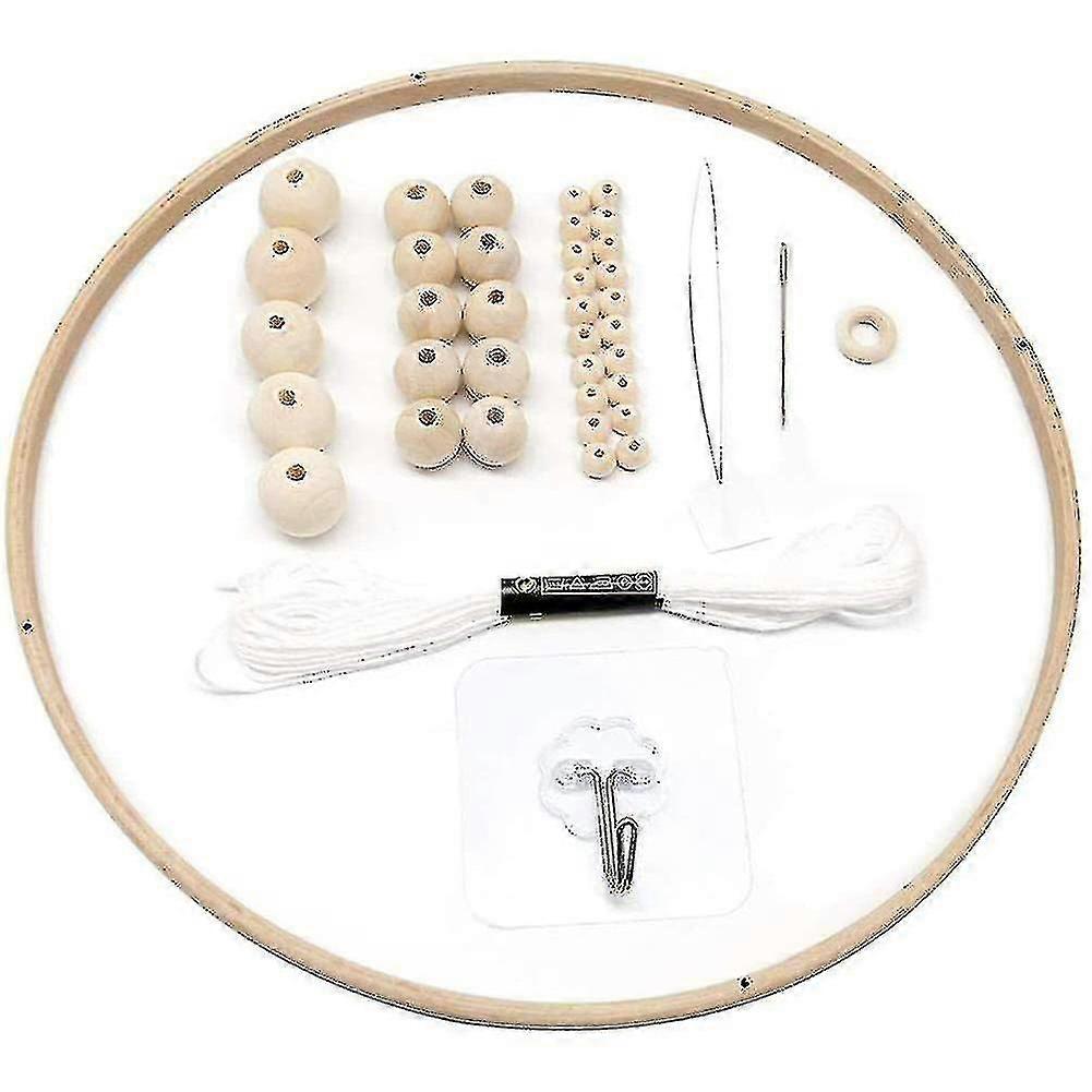 41pcs Mobile Frame For Crafts Natural Wood Mobile Hanger Mobile Kit-XinHan