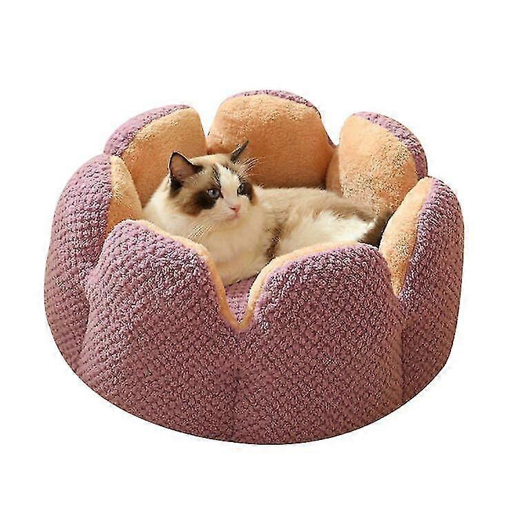 Pet Cactus Petal Nest Plush Thickening Cat Nest